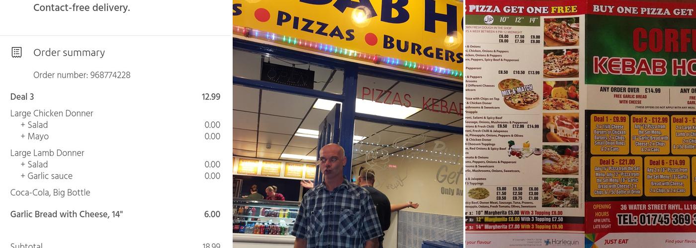 Corfu Kebab House Menu