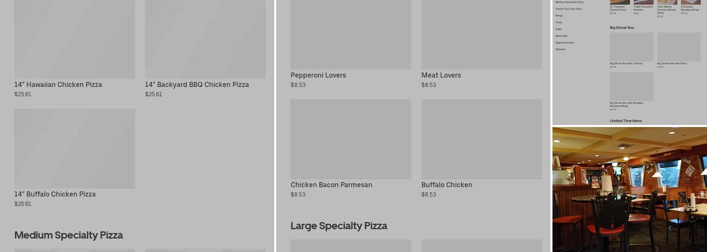 Pizza Hut Menu