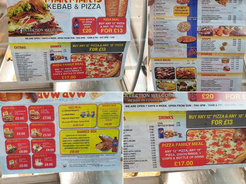 Marmaris Kebab House Menu