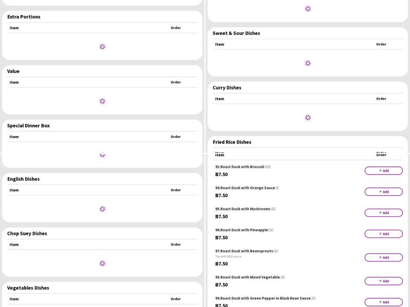 Choice Take Away Menu