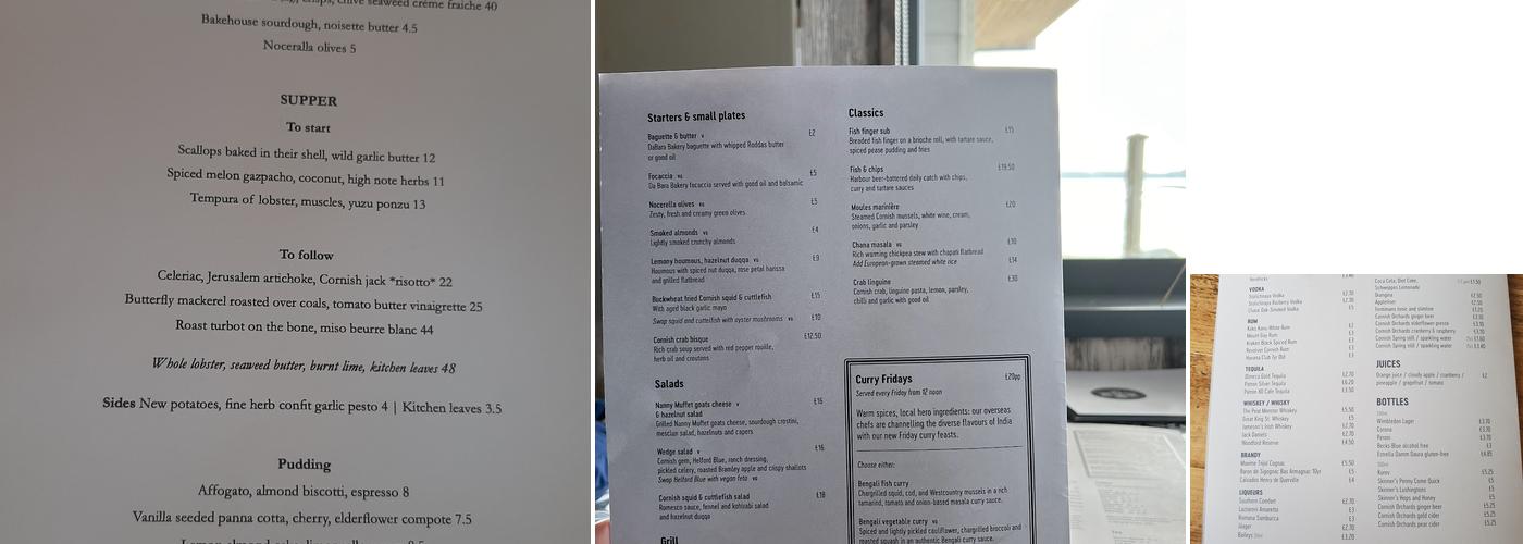 The Beach Hut Menu