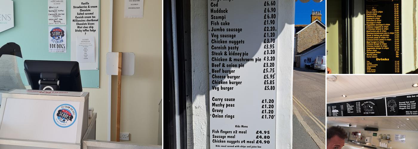 The Tudor Chippy Menu