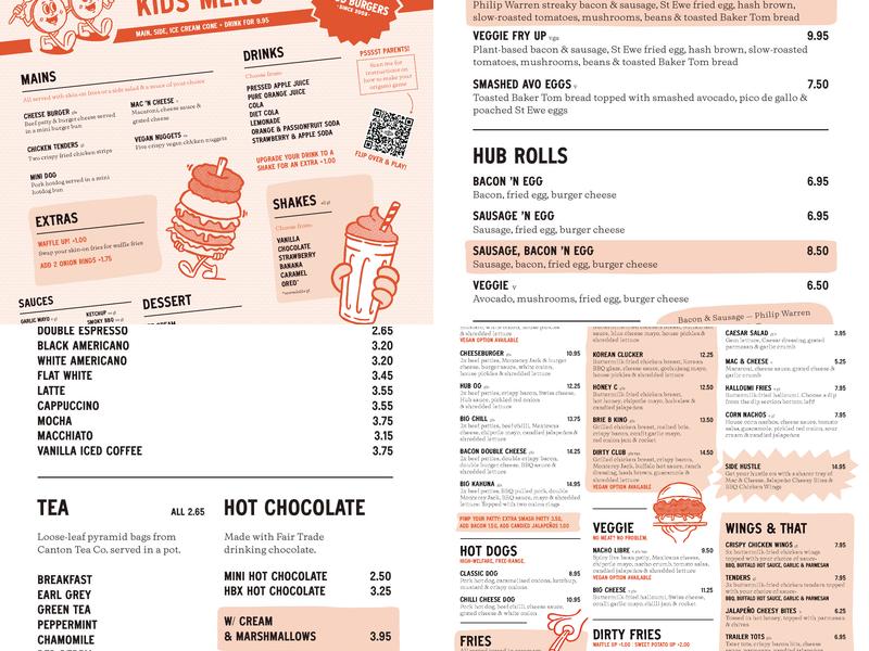 Hub Box Pentewan Menu