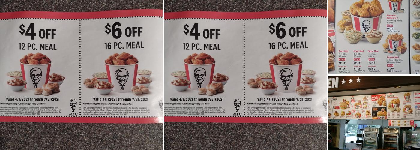 KFC Menu