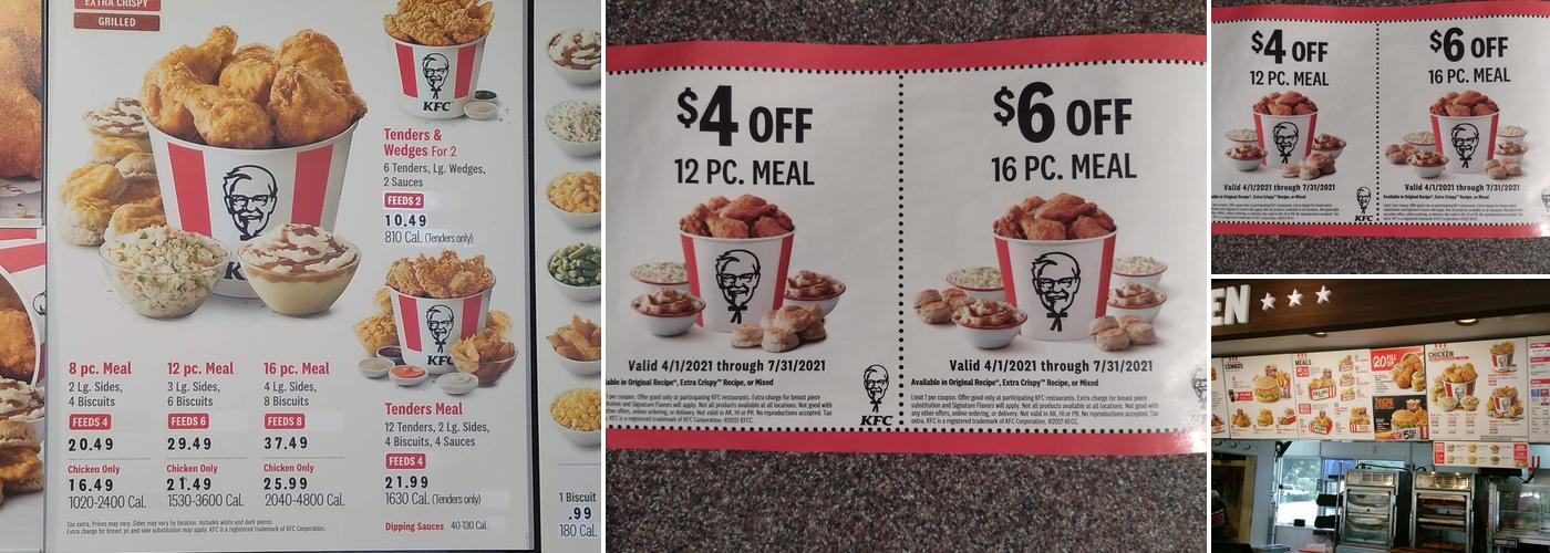 KFC Menu