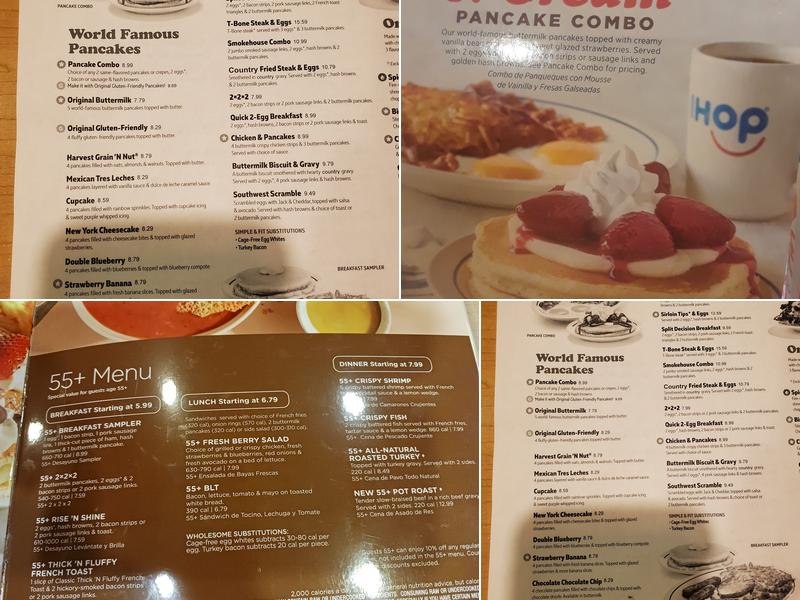 IHOP Menu