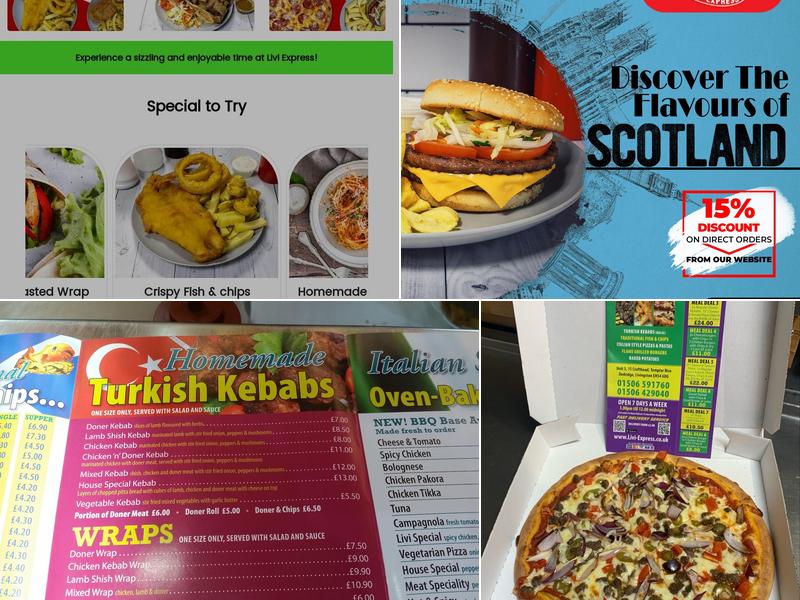 Livi Express Takeaway Menu