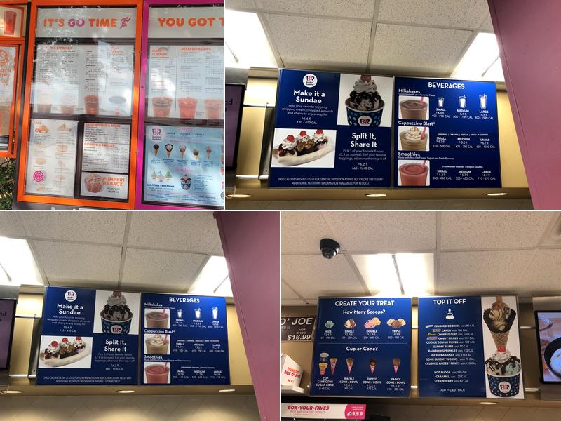 Dunkin' Menu