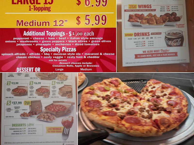 Cicis Pizza Menu