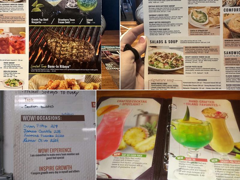 Cheddar's Scratch Kitchen Menu