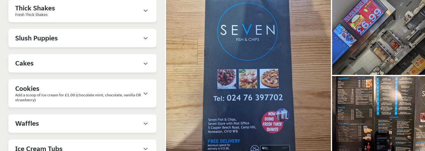 Seven Fish & Chips Menu