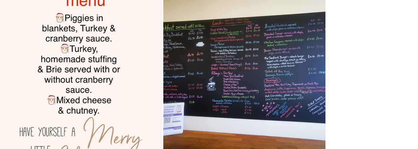 The Seafront (Macduff) Ltd Menu