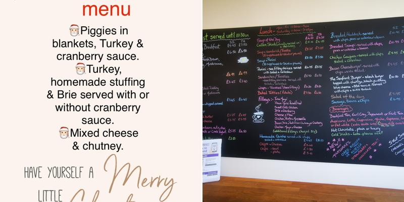 The Seafront (Macduff) Ltd Menu
