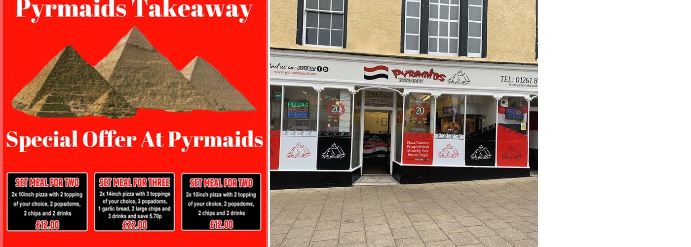 Pyramids Takeaway Menu