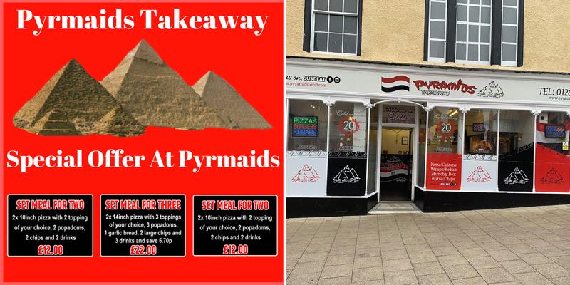 Pyramids Takeaway Menu