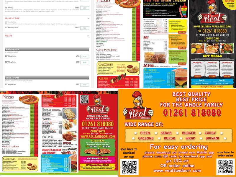 Real Tandoori Menu