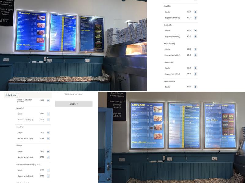 LightHouse Fish Bar, Pizza and Kebab house Menu