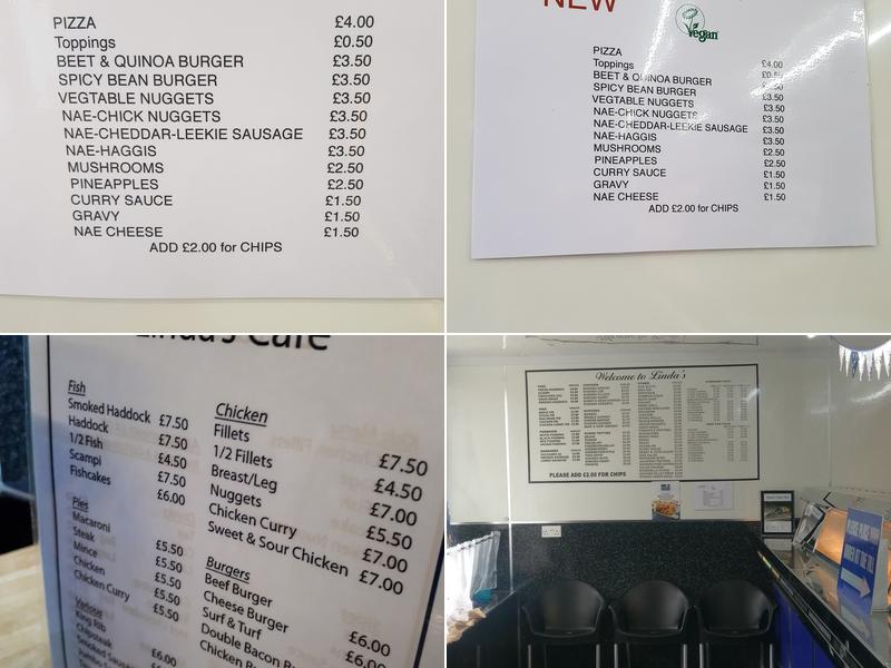 Linda's Fish & Chips Menu