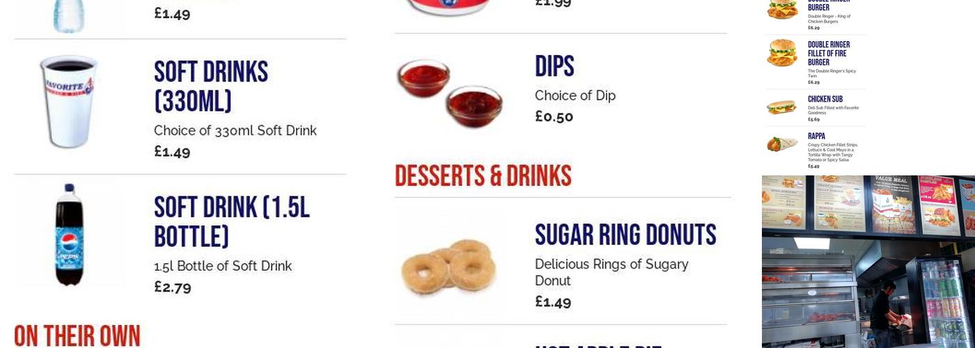 Favorite Chicken & Ribs Hatfield Menu