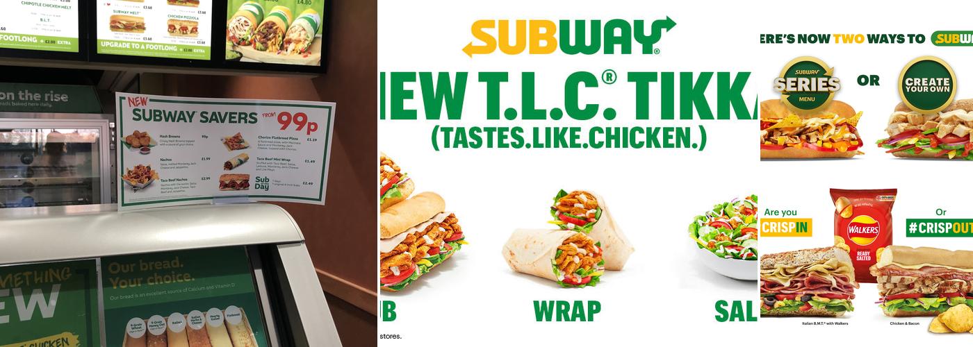 Subway Menu