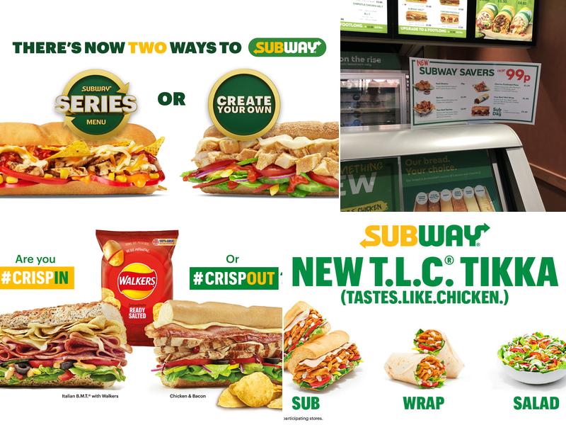 Subway Menu