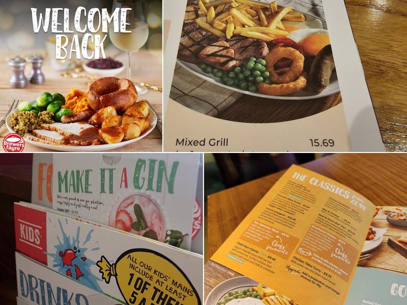 Widnes Brewers Fayre Menu