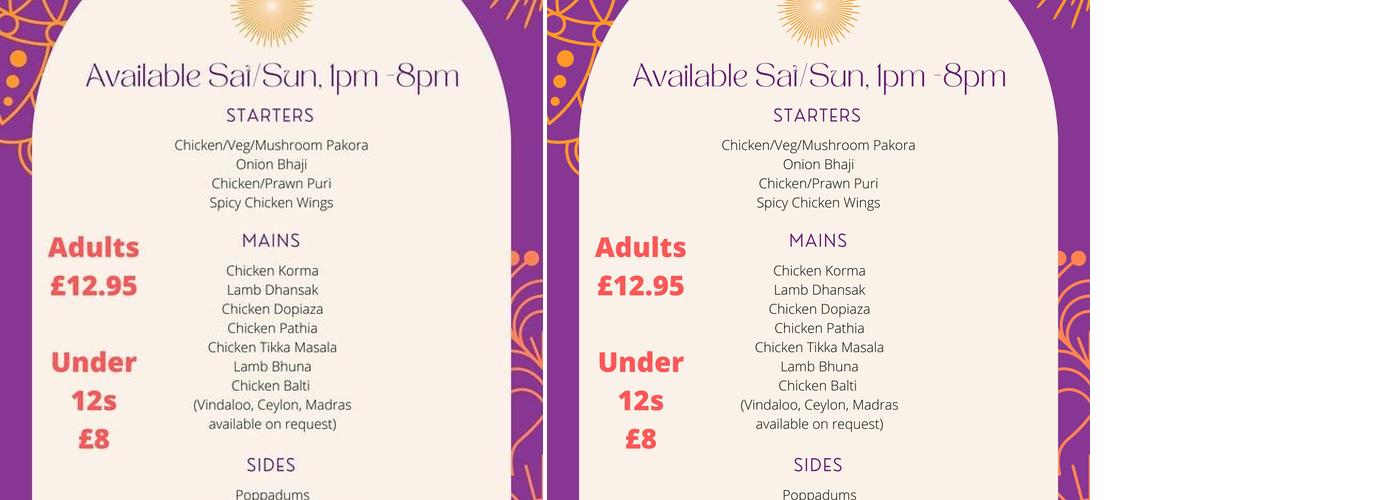 Old Coach House Hotel Menu