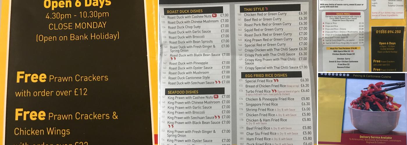 RED LEAF Chinese Take Away Menu