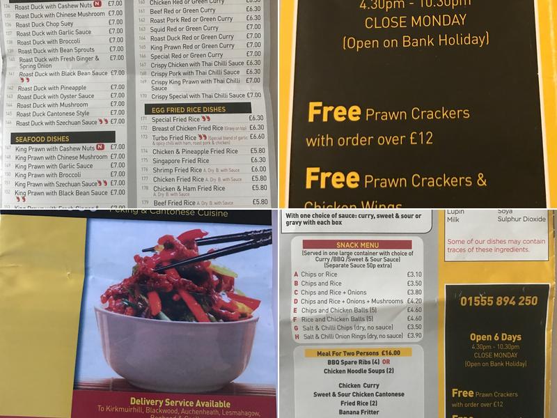 RED LEAF Chinese Take Away Menu