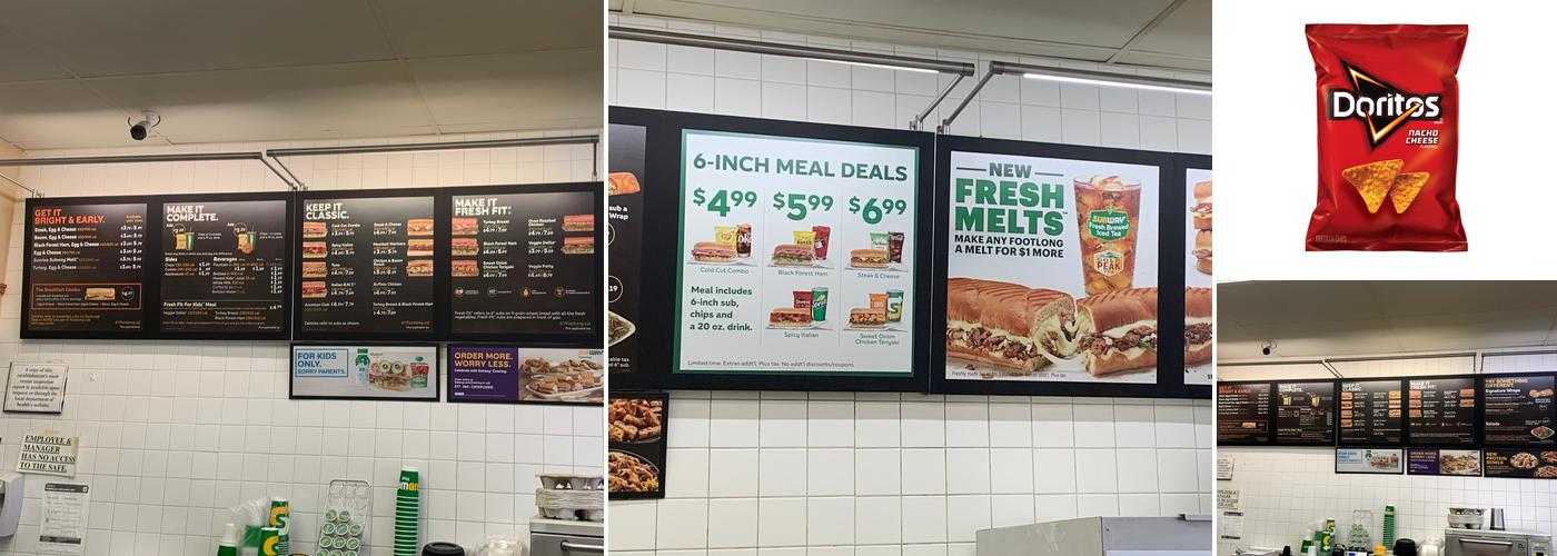 Subway Menu