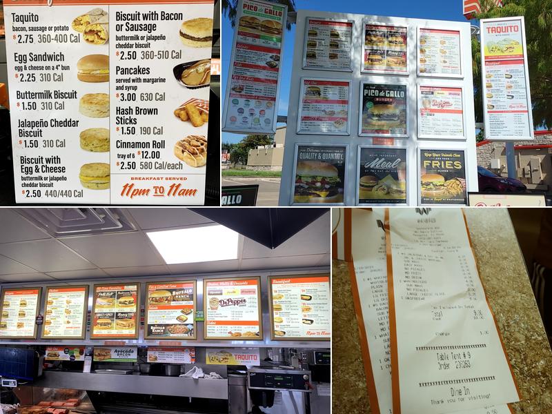 Whataburger Menu