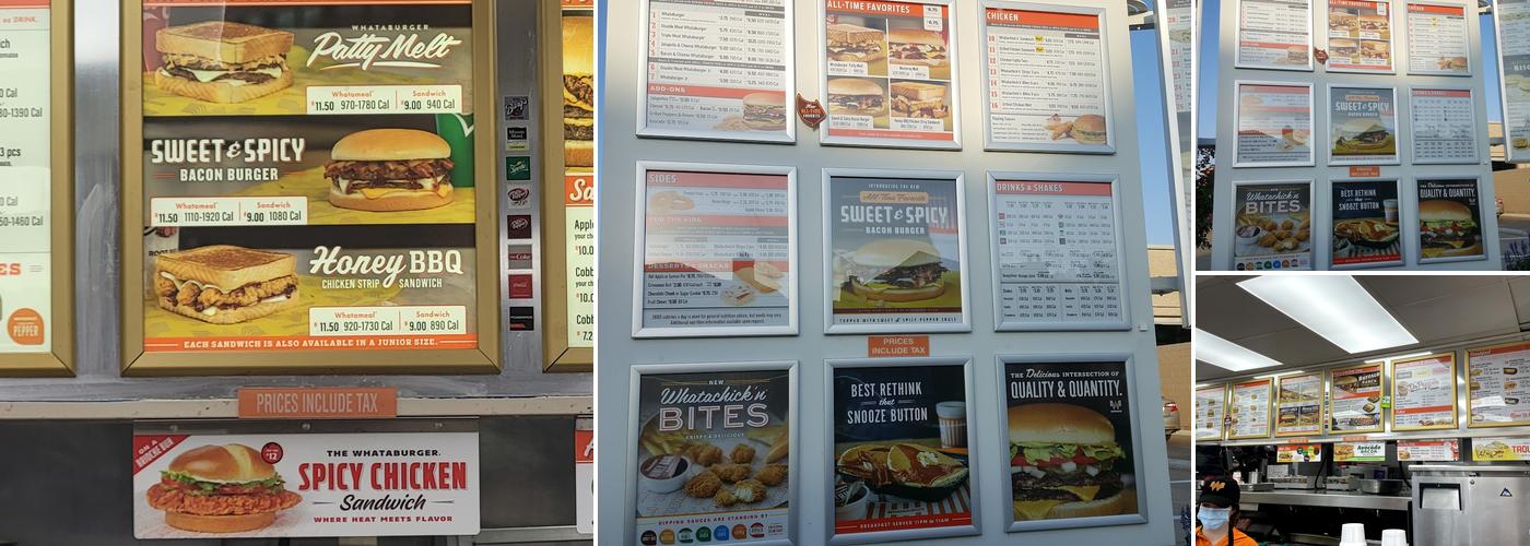 Whataburger Menu