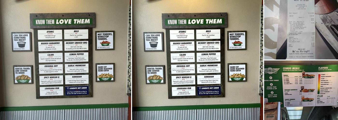 Wingstop Menu
