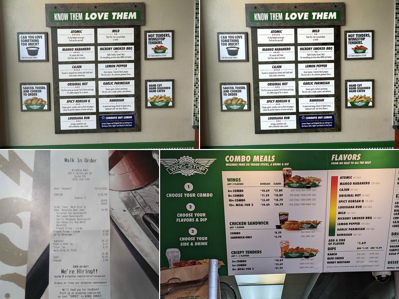 Wingstop Menu