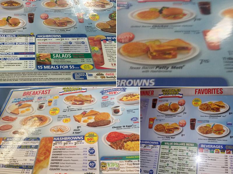 Waffle House Menu