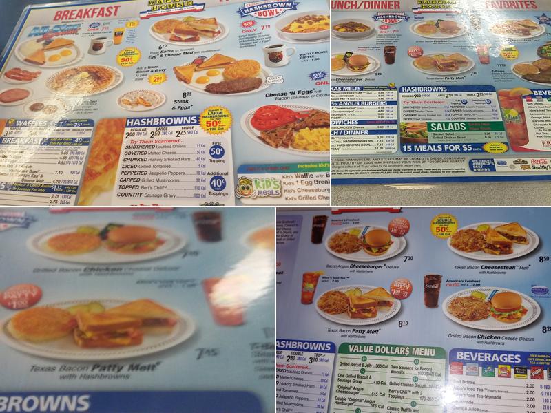 Waffle House Menu