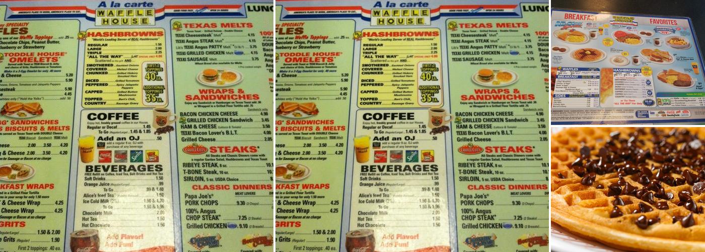 Waffle House Menu