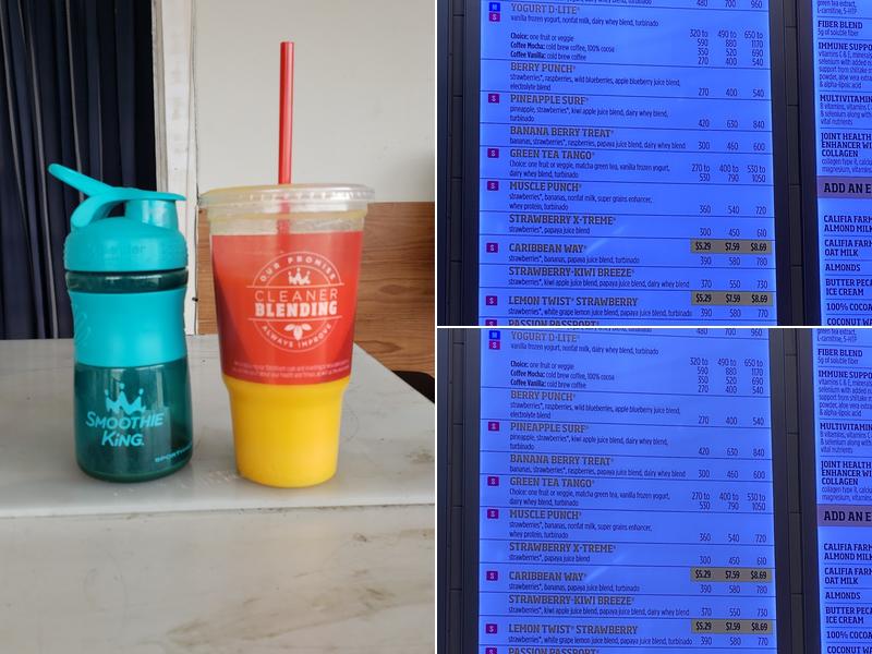 Smoothie King Menu