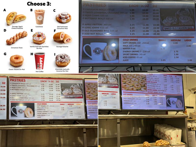 Shipley Do-Nuts Menu