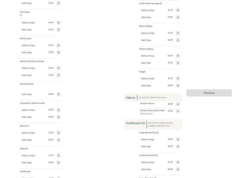 Porta Via Cleland Menu