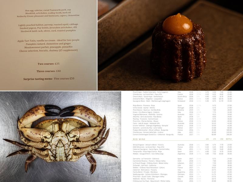 Pentonbridge Inn Menu