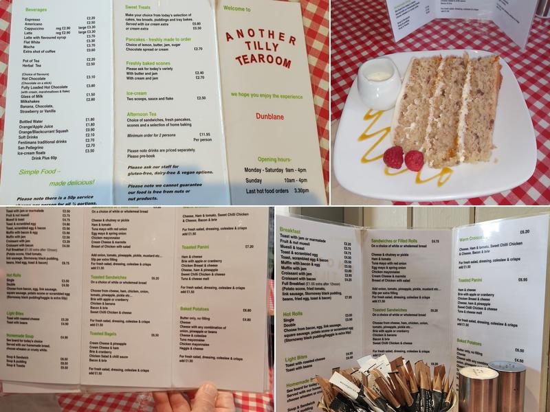 Another Tilly Tearoom Menu