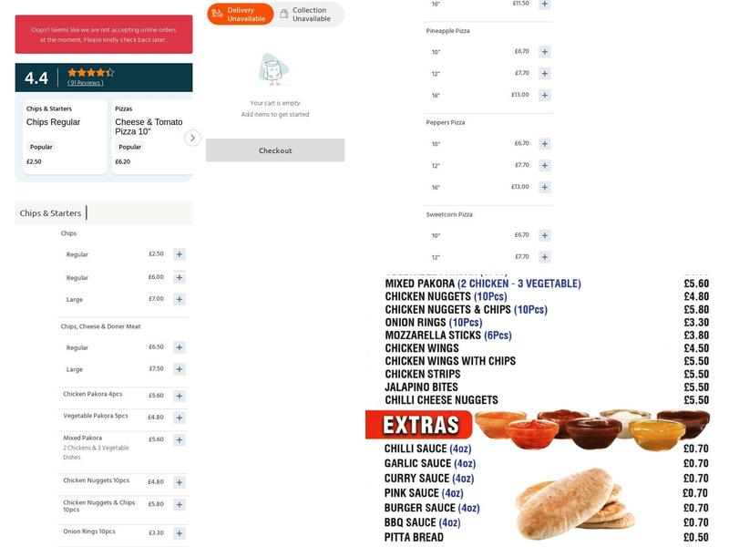 Bodrum Pizza And Kebab Cowdenbeath Menu