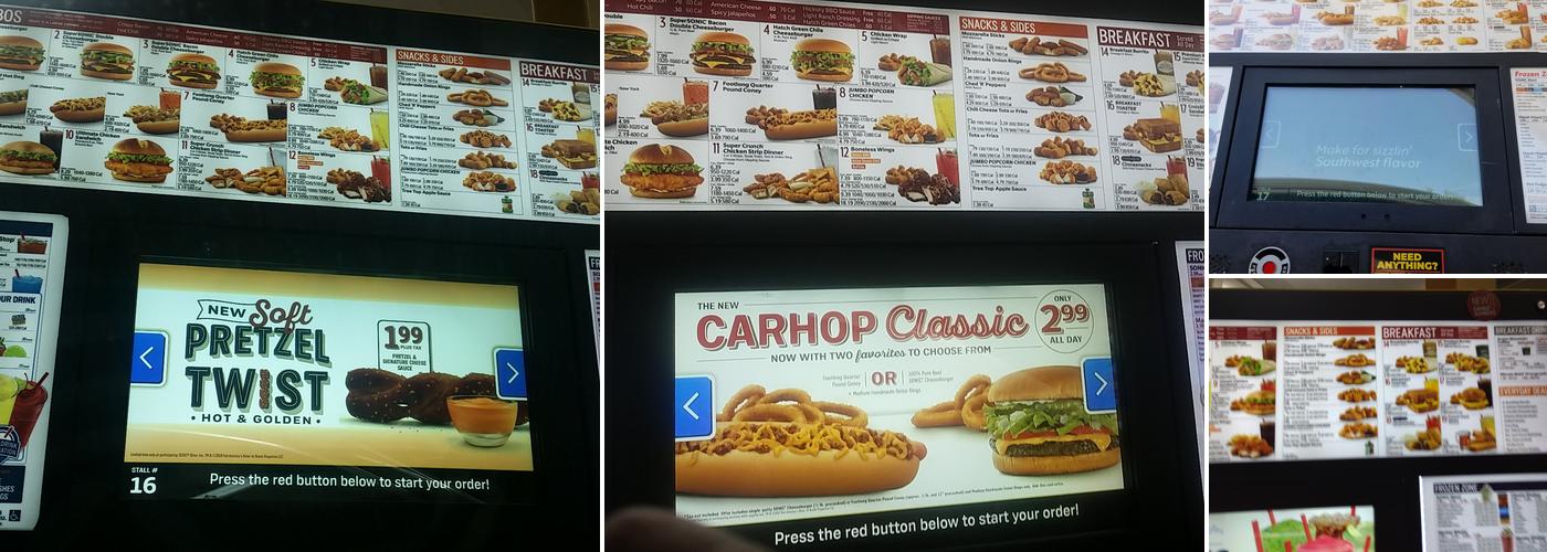 Sonic Drive-In Menu