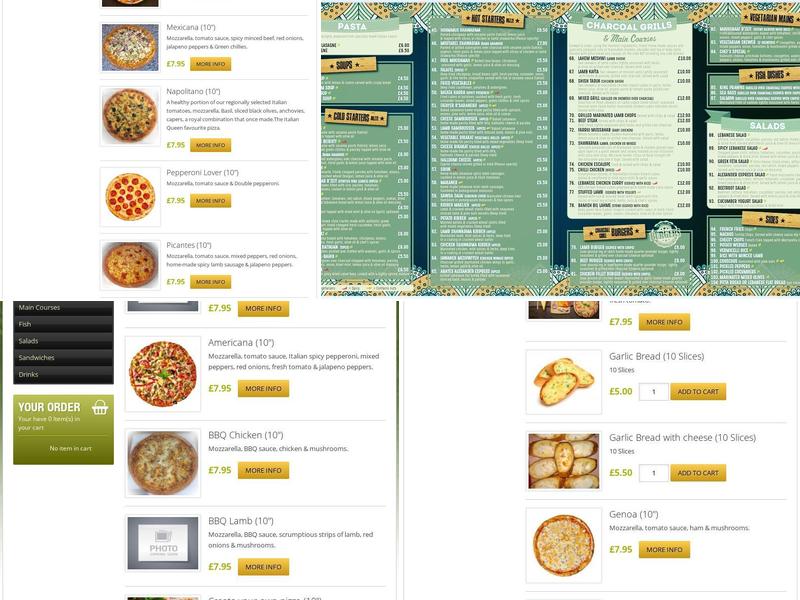 Alexander Express Menu