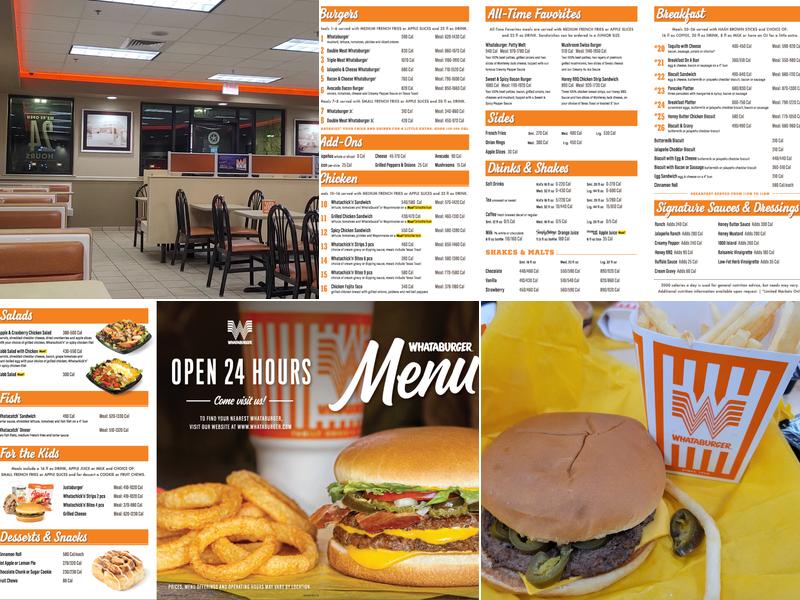 Whataburger Menu