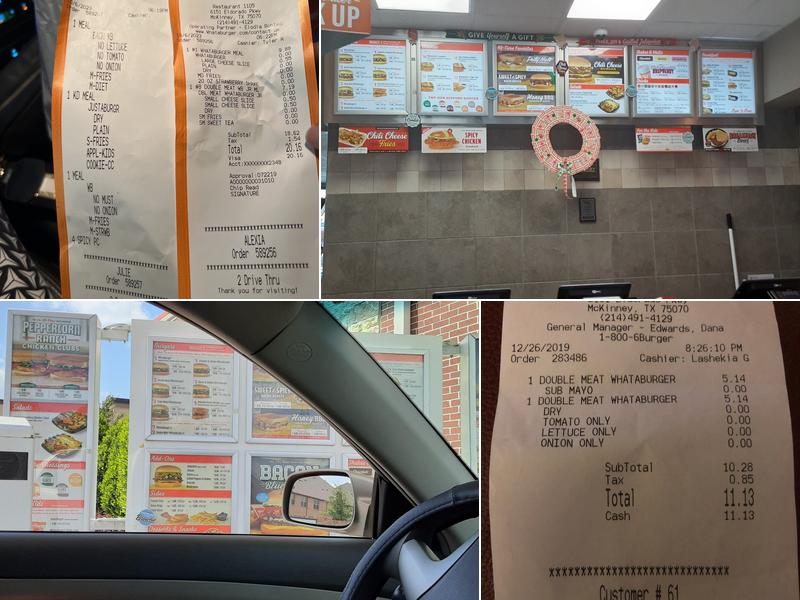 Whataburger Menu