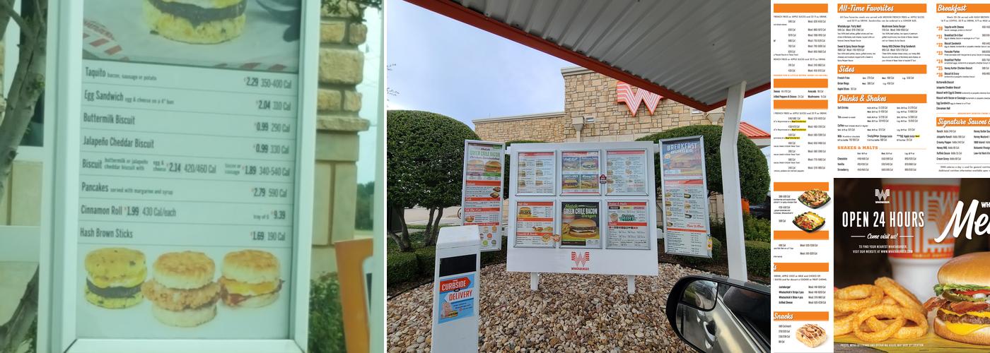 Whataburger Menu