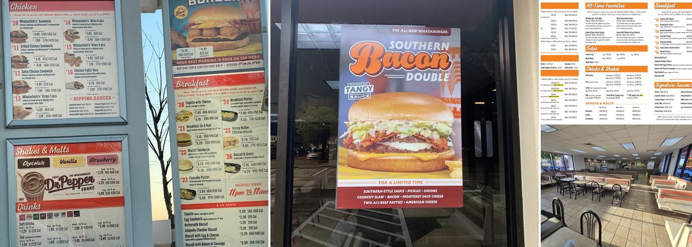 Whataburger Menu