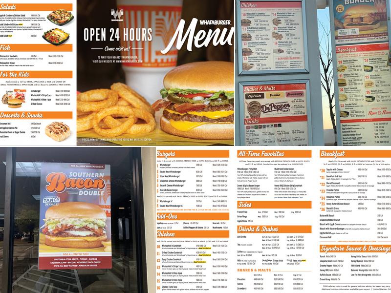 Whataburger Menu